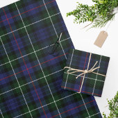 Tartan Clan MacKenzie Karierter Grüner Lila Karo Geschenkpapier