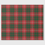 Tartan Clan MacKinnon Kariert Red Green Karo Geschenkpapier (Flach)