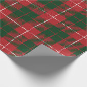 Tartan Clan MacKinnon Kariert Red Green Karo Geschenkpapier (Ecke)