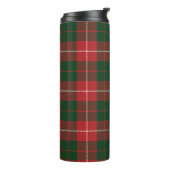 Tartan Clan MacKinnon Karierter grüner Karo Thermosbecher (Nach links gedreht)