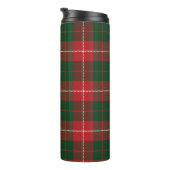 Tartan Clan MacKinnon Karierter grüner Karo Thermosbecher (Nach rechts gedreht)