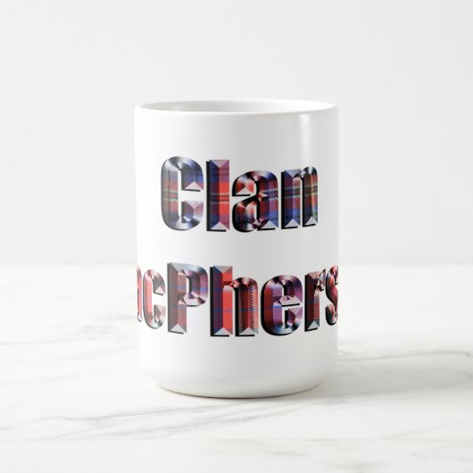 Tartan Clan Macpherson Name, Kaffeetasse (Mittel)