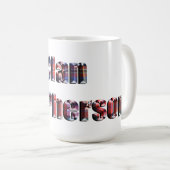 Tartan Clan Macpherson Name, Kaffeetasse (VorderseiteRechts)