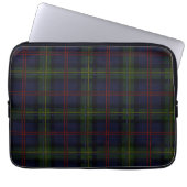 Tartan Clan Malcolm Kariert Olive Green Lila Karo Laptopschutzhülle (Vorderseite)