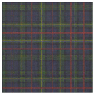 Tartan Clan Malcolm Kariert Pattern Green Blue Stoff