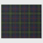 Tartan Clan Malcolm Lila Green Red Karo Pattern Geschenkpapier (Flach)