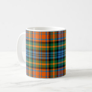 Tartan Clan Murray Karo Orange Blau Kariert Kaffeetasse