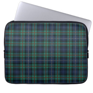 Tartan Clan Robertson Kariert Green Lila Karo Laptopschutzhülle