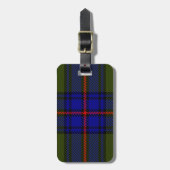 Tartan-Clan Shaw Gepäckanhänger (Vorderseite vertikal)