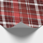 Tartan Clan Stewart Kariert Black Red Karo Pattern Geschenkpapier (Ecke)