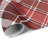 Tartan Clan Stewart Kariert Black Red Karo Pattern Geschenkpapier (Rolleneckpunkt)