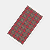 Tartan Clan Stewart Kariert Black Red Karo Pattern Serviette (Ecke)