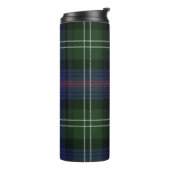 Tartan Clan Sutherland Karierter grüner Karo Thermosbecher (Nach links gedreht)