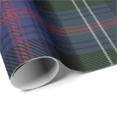 Tartan Clan Sutherland Karierter Lila grüner Karo Geschenkpapier (Rolleneckpunkt)