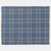 Tartan Clan Thompson Kariert Blue Gray Karo Fleecedecke (Vorderseite (Horizontal))