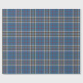 Tartan Clan Thompson Kariert Blue Gray Karo Geschenkpapier (Flach)