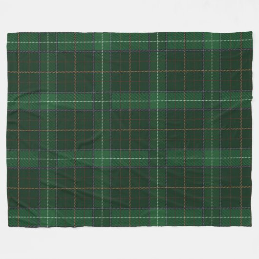 Tartan Clan Walsh Kariert Green Karo Pattern Fleecedecke (Vorderseite (Horizontal))