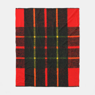 Tartan Color Red Gibney The Museum Zazzle Fleecedecke