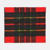 Tartan Color Red Gibney The Museum Zazzle Fleecedecke (Vorderseite (Horizontal))
