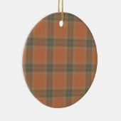 Tartan-Creme Keramikornament (Rechts)