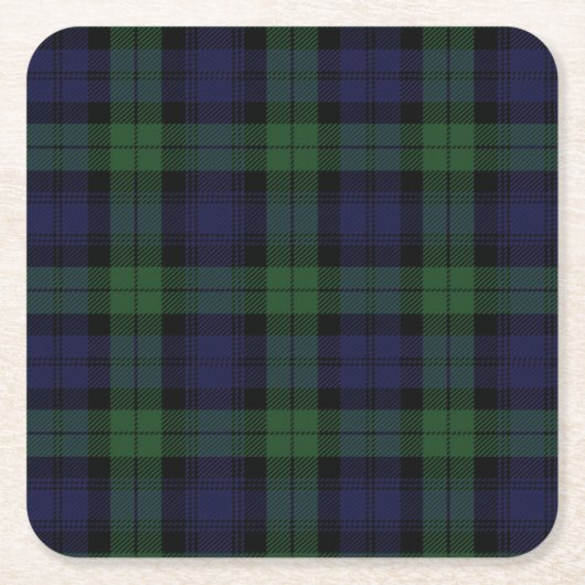 Tartan Custom Square Untersetzer (Vorderseite)