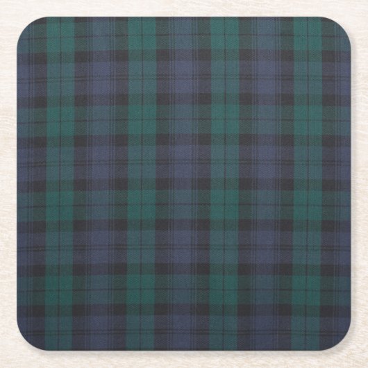 Tartan Custom Square Untersetzer (Vorderseite)