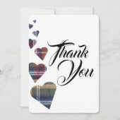 Tartan Dankeschön Karte (Vorderseite)