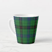 Tartan Davidson Kariert Green Black Rustic Milchtasse (Linke Ecke)
