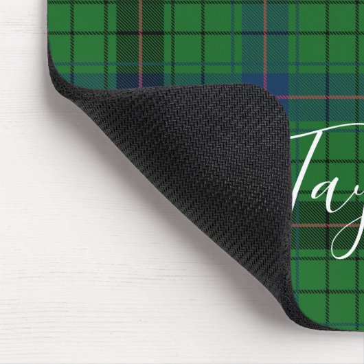 Tartan Davidson Plaid Blue Green Personalized Mousepad (Ecke)