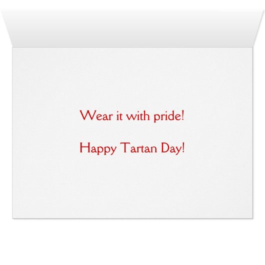 Tartan Day Bagpiper (Innenansicht Horizontal (Unten))