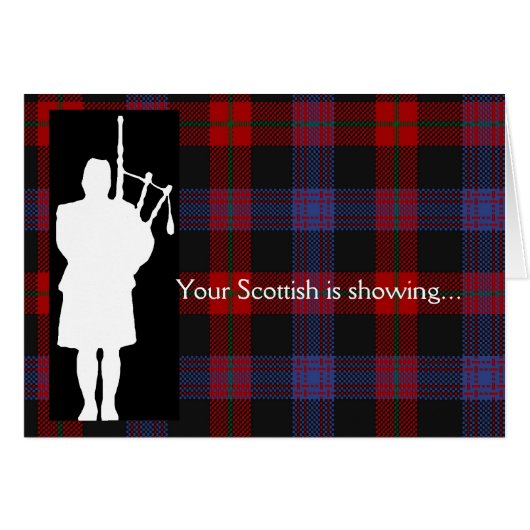 Tartan Day Bagpiper (Vorderseite (Horizontal))