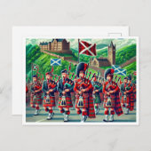 Tartan Day Celebration - 16-Bit Postkarte (Vorne/Hinten)