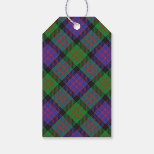 Tartan Delights Clan MacDonald Donald Kariert Geschenkanhänger (Rückseite)