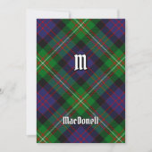 Tartan der Clan MacDonell of Glengarry Einladung (Vorderseite)