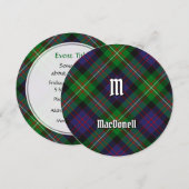 Tartan der Clan MacDonell of Glengarry Einladung (Vorne/Hinten)