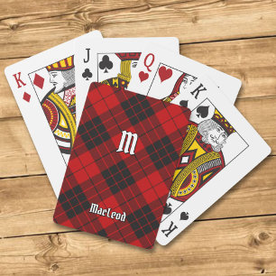 Tartan der Clan Macleod of Raasay Spielkarten