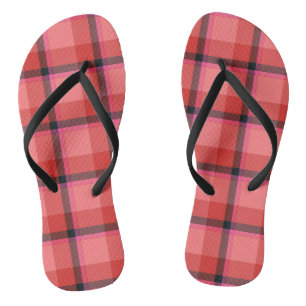 Tartan-Design Badesandalen