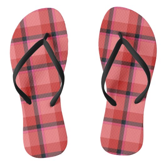 Tartan-Design Badesandalen (Fußbett)