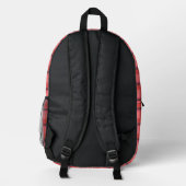 Tartan Design Bedruckter Rucksack (Rückseite)