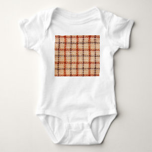 Tartan Design: Klassische Textil Textur. Baby Strampler