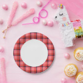 Tartan-Design Pappteller (Party)