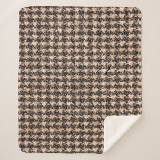 Tartan Design Textur Sherpadecke (Vorderseite)