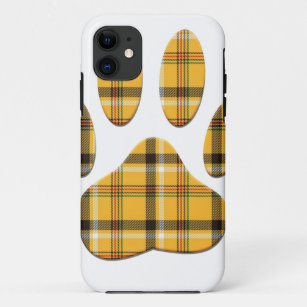 Tartan Dog Paw Print Case-Mate iPhone Hülle