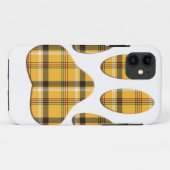 Tartan Dog Paw Print Case-Mate iPhone Hülle (Rückseite (Horizontal))