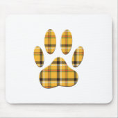 Tartan Dog Paw Print Mousepad (Vorne)
