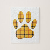 Tartan Dog Paw Print Puzzle (Vertikal)