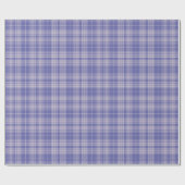 Tartan - Dunkel Lila-Mauve-Cement White Geschenkpapier (Flach)
