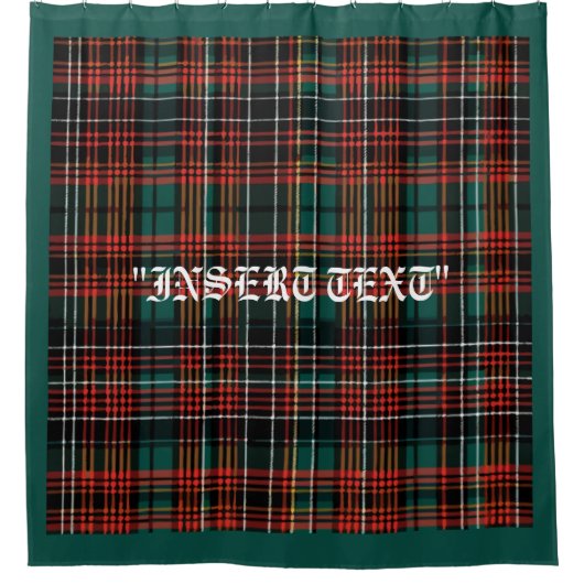 Tartan Duschvorhang (Vorderseite)