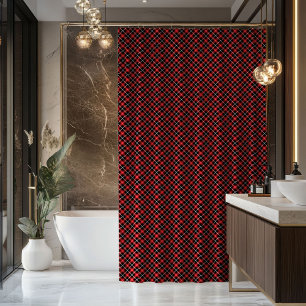 Tartan-Duschvorhang Rot Schwarz Geschenk für Nesti Duschvorhang