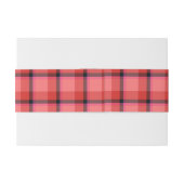 Tartan-Entwurf Einladungsbanderole (Rückseitenbeispiel)